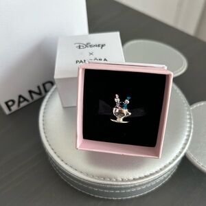 NEW Pandora Disney Donald Duck and Daisy Duck Mad Tea Party Teacup Charm